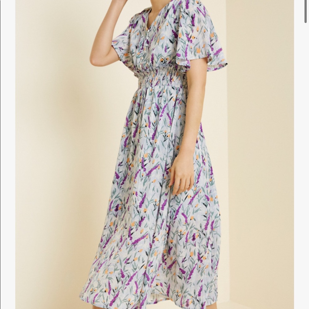 Böhme floral lavender midi/maxi dress